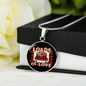 Girlfriend Gift Truck Loads of Love Circle Necklace Stainless Steel or 18k Gold 18-22-Express Your Love Gifts