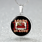 Girlfriend Gift Truck Loads of Love Circle Necklace Stainless Steel or 18k Gold 18-22-Express Your Love Gifts