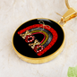 Girlfriend Gift XOXO Rainbow Circle Necklace Stainless Steel or 18k Gold 18-22-Express Your Love Gifts