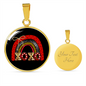 Girlfriend Gift XOXO Rainbow Circle Necklace Stainless Steel or 18k Gold 18-22-Express Your Love Gifts