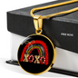 Girlfriend Gift XOXO Rainbow Circle Necklace Stainless Steel or 18k Gold 18-22-Express Your Love Gifts