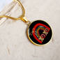 Girlfriend Gift XOXO Rainbow Circle Necklace Stainless Steel or 18k Gold 18-22-Express Your Love Gifts