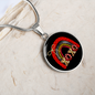 Girlfriend Gift XOXO Rainbow Circle Necklace Stainless Steel or 18k Gold 18-22-Express Your Love Gifts