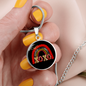 Girlfriend Gift XOXO Rainbow Circle Necklace Stainless Steel or 18k Gold 18-22-Express Your Love Gifts