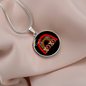 Girlfriend Gift XOXO Rainbow Circle Necklace Stainless Steel or 18k Gold 18-22-Express Your Love Gifts