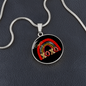 Girlfriend Gift XOXO Rainbow Circle Necklace Stainless Steel or 18k Gold 18-22-Express Your Love Gifts