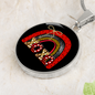 Girlfriend Gift XOXO Rainbow Circle Necklace Stainless Steel or 18k Gold 18-22-Express Your Love Gifts