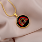 Girlfriend Gift XOXO Rainbow Circle Necklace Stainless Steel or 18k Gold 18-22-Express Your Love Gifts