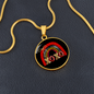 Girlfriend Gift XOXO Rainbow Circle Necklace Stainless Steel or 18k Gold 18-22-Express Your Love Gifts