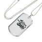 Give Thanks Psalm 105:1 Necklace Stainless Steel or 18k Gold Dog Tag 24" Chain-Express Your Love Gifts