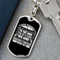 Give Thanks To The Lord Psalm 107:1 Keychain Stainless Steel or 18k Gold Dog Tag Keyring-Express Your Love Gifts