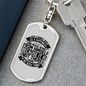 Give Us A Happiness Keychain Stainless Steel or 18k Gold Dog Tag Keyring-Express Your Love Gifts