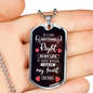 Give You My Heart Necklace Stainless Steel or 18k Gold Dog Tag 24" Chain-Express Your Love Gifts