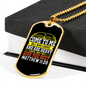Give You Rest Matthew 11:28 Necklace Stainless Steel or 18k Gold Dog Tag 24" Chain-Express Your Love Gifts