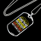 Give You Rest Matthew 11:28 Necklace Stainless Steel or 18k Gold Dog Tag 24" Chain-Express Your Love Gifts