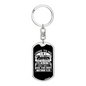 Give You Rest Matthew 11:28 White Keychain Stainless Steel or 18k Gold Dog Tag Keyring-Express Your Love Gifts