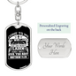 Give You Rest Matthew 11:28 White Keychain Stainless Steel or 18k Gold Dog Tag Keyring-Express Your Love Gifts