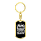 Give You Rest Matthew 11:28 White Keychain Stainless Steel or 18k Gold Dog Tag Keyring-Express Your Love Gifts