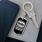 Give You Rest Matthew 11:28 White Keychain Stainless Steel or 18k Gold Dog Tag Keyring-Express Your Love Gifts