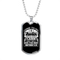 Give You Rest Matthew 11:28 White Necklace Stainless Steel or 18k Gold Dog Tag 24" Chain-Express Your Love Gifts