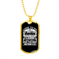 Give You Rest Matthew 11:28 White Necklace Stainless Steel or 18k Gold Dog Tag 24" Chain-Express Your Love Gifts