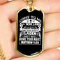Give You Rest Matthew 11:28 White Necklace Stainless Steel or 18k Gold Dog Tag 24" Chain-Express Your Love Gifts