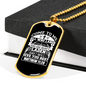 Give You Rest Matthew 11:28 White Necklace Stainless Steel or 18k Gold Dog Tag 24" Chain-Express Your Love Gifts