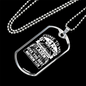 Give You Rest Matthew 11:28 White Necklace Stainless Steel or 18k Gold Dog Tag 24" Chain-Express Your Love Gifts