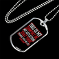 Gives Me Life Psalm 119:50 Necklace Stainless Steel or 18k Gold Dog Tag 24" Chain-Express Your Love Gifts
