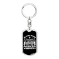 Gives Power Isaiah 40:29 Keychain Stainless Steel or 18k Gold Dog Tag Keyring-Express Your Love Gifts