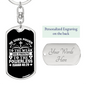 Gives Power Isaiah 40:29 Keychain Stainless Steel or 18k Gold Dog Tag Keyring-Express Your Love Gifts
