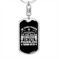 Gives Power Isaiah 40:29 Keychain Stainless Steel or 18k Gold Dog Tag Keyring-Express Your Love Gifts