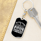 Gives Power Isaiah 40:29 Keychain Stainless Steel or 18k Gold Dog Tag Keyring-Express Your Love Gifts