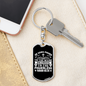 Gives Power Isaiah 40:29 Keychain Stainless Steel or 18k Gold Dog Tag Keyring-Express Your Love Gifts