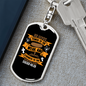 Gives Power To Weak Isaiah 40:29 Keychain Stainless Steel or 18k Gold Dog Tag Keyring-Express Your Love Gifts