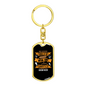 Gives Power To Weak Isaiah 40:29 Keychain Stainless Steel or 18k Gold Dog Tag Keyring-Express Your Love Gifts