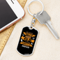 Gives Power To Weak Isaiah 40:29 Keychain Stainless Steel or 18k Gold Dog Tag Keyring-Express Your Love Gifts