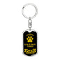 Glen Of Imaal Terrier Keychain Stainless Steel or 18k Gold-Express Your Love Gifts