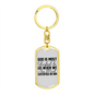 Glorified In Us Keychain Stainless Steel or 18k Gold Dog Tag Keyring-Express Your Love Gifts