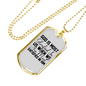 Glorified In Us Necklace Stainless Steel or 18k Gold Dog Tag 24" Chain-Express Your Love Gifts