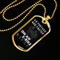 Go Further And Faster Cycling Necklace Stainless Steel or 18k Gold Dog Tag 24"-Express Your Love Gifts