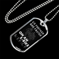 Go Further And Faster Cycling Necklace Stainless Steel or 18k Gold Dog Tag 24"-Express Your Love Gifts