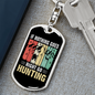 Go Hunter'S Keychain Gift Stainless Steel or 18k Gold Dog Tag Keyring-Express Your Love Gifts