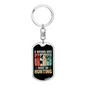 Go Hunter'S Keychain Gift Stainless Steel or 18k Gold Dog Tag Keyring-Express Your Love Gifts