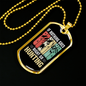 Go Hunting Necklace Stainless Steel or 18k Gold Dog Tag 24" Chain-Express Your Love Gifts