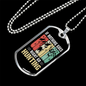 Go Hunting Necklace Stainless Steel or 18k Gold Dog Tag 24" Chain-Express Your Love Gifts