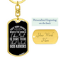 God Abhors Keychain Stainless Steel or 18k Gold Dog Tag Keyring-Express Your Love Gifts
