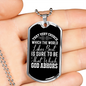 God Abhors Necklace Stainless Steel or 18k Gold Dog Tag 24" Chain-Express Your Love Gifts
