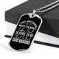 God Abhors Necklace Stainless Steel or 18k Gold Dog Tag 24" Chain-Express Your Love Gifts