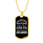 God Abhors Necklace Stainless Steel or 18k Gold Dog Tag 24" Chain-Express Your Love Gifts